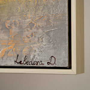 Schilderij op canvas met gouden accenten – Moderne wanddecoratie