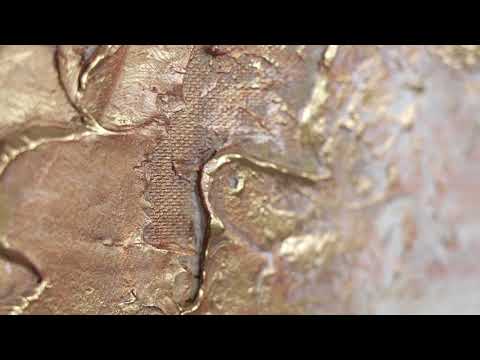 Abstrakte handgemalte bilder mit rahmen "Schönheit" 150x50cm