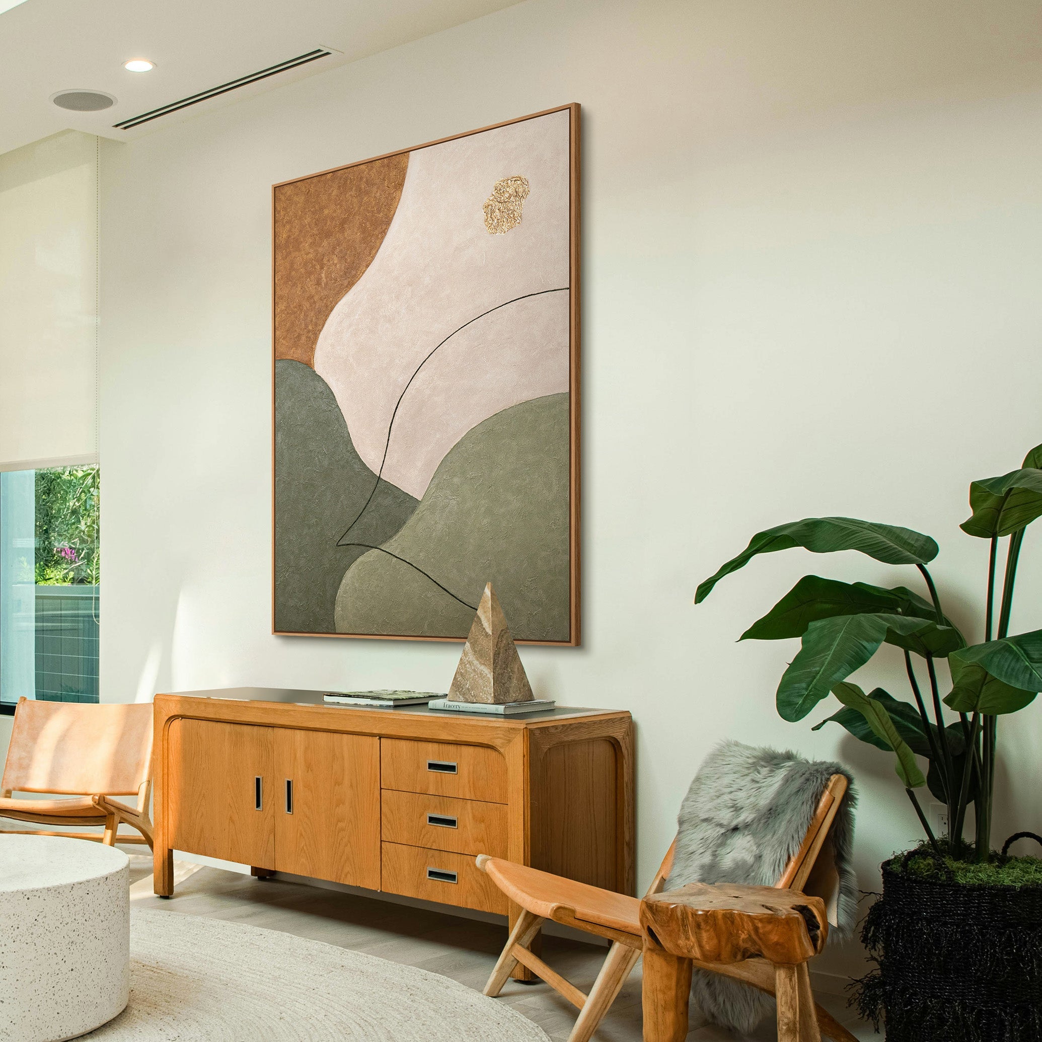Abstracte Kunst Decoratie Silence Is Gold Sculptuur - Modern Abstract Abstracte Kunst Decoratie Silence Is Gold Sculptuur - Modern Abstract