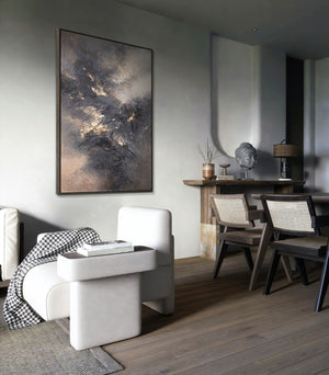 Canvas kunstwerk met structuur – Modern schilderij „Himmelsglühen”