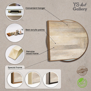 Modernes abstraktes Wandbild mit Struktur und zeitloser Ästhetik