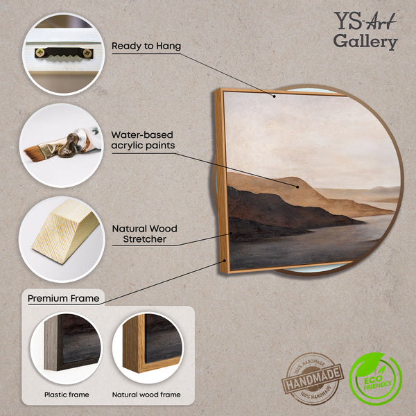 Handgemaltes Landschaftsbild für Arztpraxis „Sanfter Sonnenaufgang“