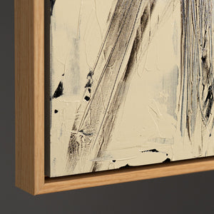 Handgemaltes Leinwandbild „Parallelen und Schnittpunkte“ – Abstrakte moderne Wanddeko