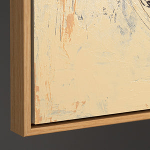 Detailaufnahme der Textur eines modernen abstrakten Wandbildes