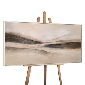 Moderne Doek Schilderij „Spuren des Windes“ – Abstract Landschapsschilderij Handgeschilderd