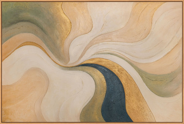 Modernes abstraktes Wandbild mit Struktur und zeitloser Ästhetik