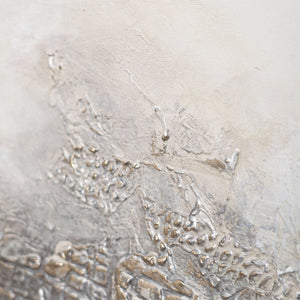 Gemälde Handgemalt mit Rahmen „Nebulöse Ferne“ – Moderne Abstrakte Kunst