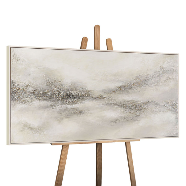 Handgeschilderd schilderij met lijst "Nebulous Distance" – Moderne abstracte kunst