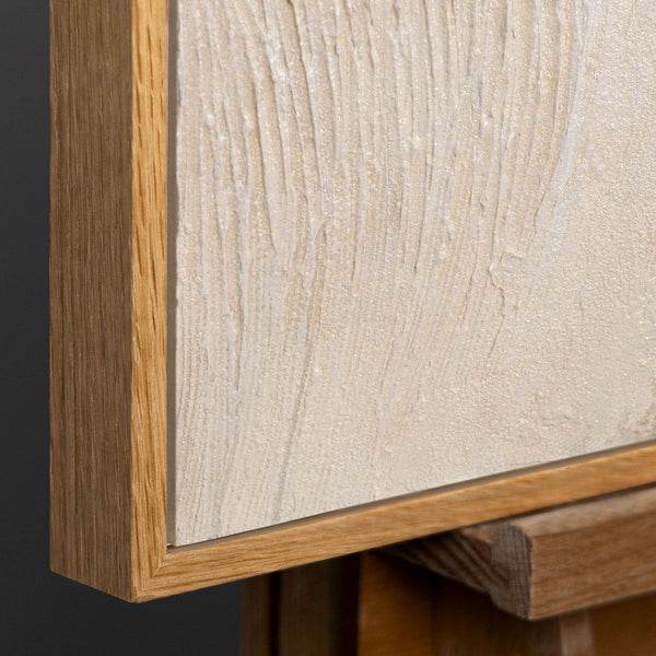 Natürlicher Holzrahmen mit warmer 
Maserung und modernem Design