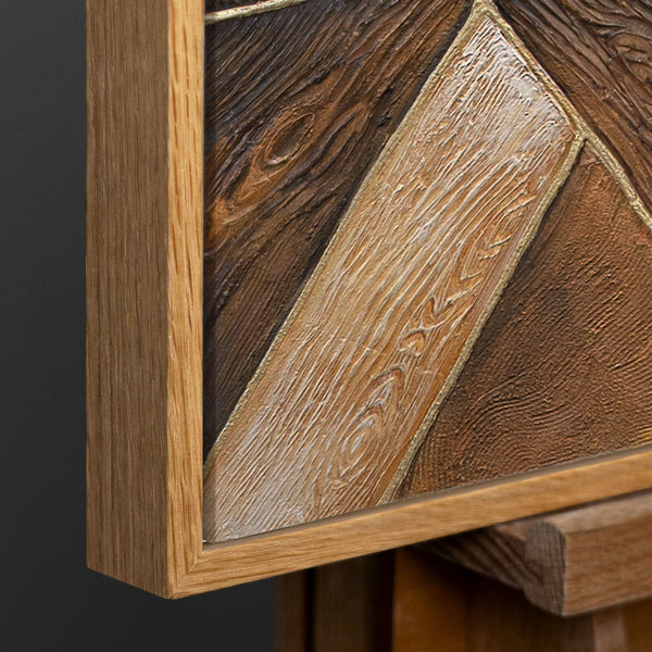 Rahmen aus natürlichem Holz – Detail