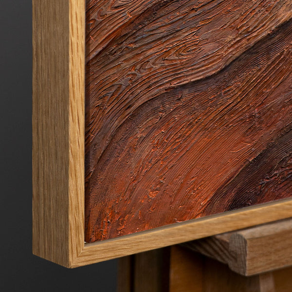 Rahmen aus natürlichem Holz – Detail