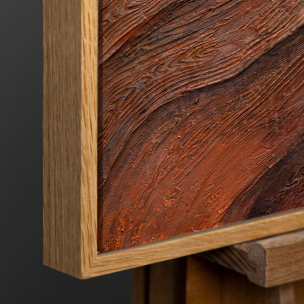 Rahmen aus natürlichem Holz – Detail
