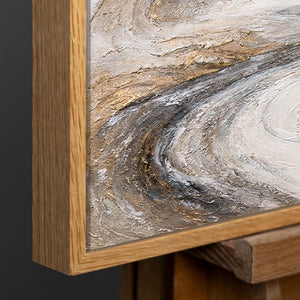 Handgeschilderd Schilderij „Waterval der Dromen” – Moderne Wandkunst met Structuur