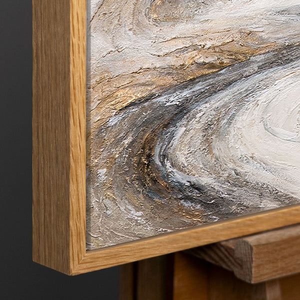 Handgeschilderd Schilderij „Waterval der Dromen” – Moderne Wandkunst met Structuur