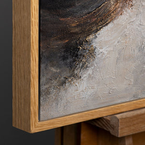 Natürlicher Holzrahmen mit warmer 
Maserung und modernem Design