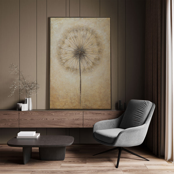 Handgemalte Acrylmalerei „Atem des Sommers“ – Moderne Abstrakte Kunst mit Rahmen