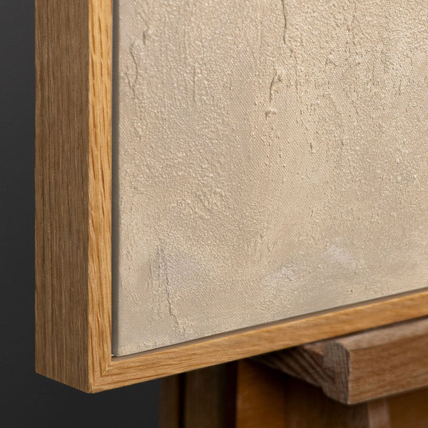 Natürlicher Holzrahmen mit warmer 
Maserung und modernem Design