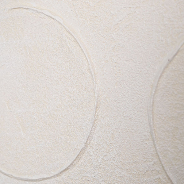 Strukturierte Acrylmalerei „Weißer Code“ – Moderne Wanddeko Wohnzimmer in Weiß