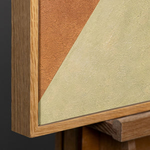 Natürlicher Holzrahmen mit warmer 
Maserung und modernem Design