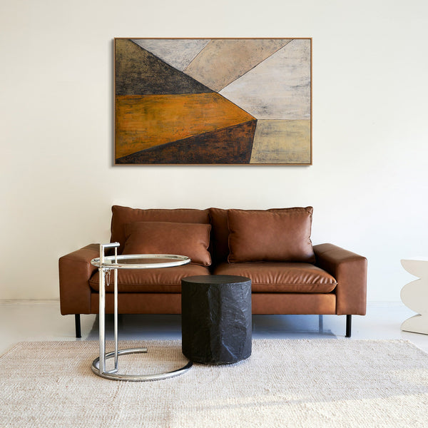 Moderne schilderijen voor de woonkamer als onderdeel van de serie "Ontmoeting der Vlakken".