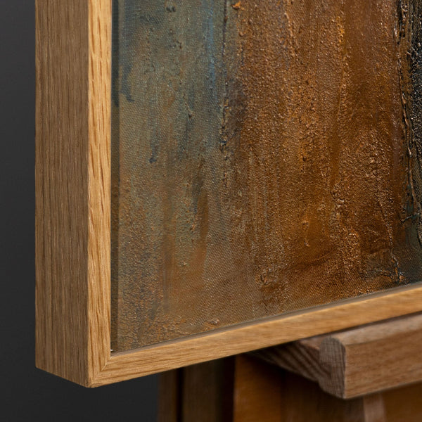 Natürlicher Holzrahmen mit warmer 
Maserung und modernem Design