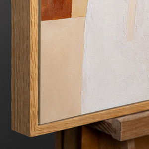 Natürlicher Holzrahmen mit warmer Maserung und modernem Design