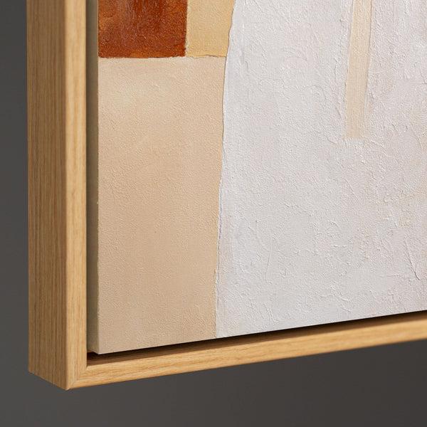 Zeitgenössische abstrakte Wandkunst mit Struktur, minimalistisches Design