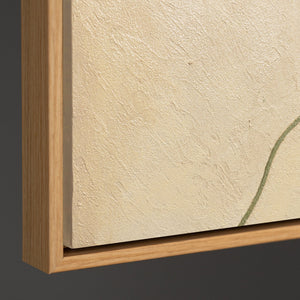 Minimalistisches abstraktes Gemälde mit strukturierter Oberfläche