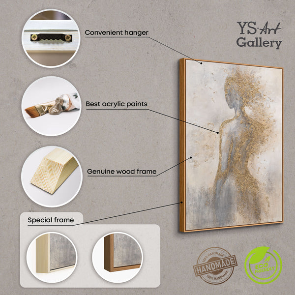 Abstraktes Gemälde im zeitgenössischen Interior Design