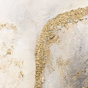 Abstraktes Wandbild mit harmonischen Formen und natürlicher Farbwirkung