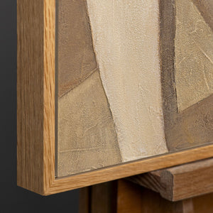 Natürlicher Holzrahmen mit warmer 
Maserung und modernem Design