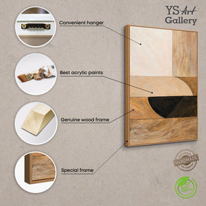 Moderne Acrylbilder mit Struktur und Naturtönen im Rahmen „Natürliche Ornamente“