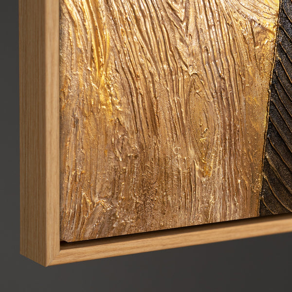 Detailaufnahme der Textur eines modernen abstrakten Wandbildes