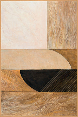 Moderne Acrylbilder mit Struktur und Naturtönen im Rahmen „Natürliche Ornamente“