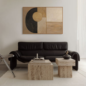 Moderne Acrylbild „Form und Textur“ – Acrylmalerei mit geometrischen Formen
