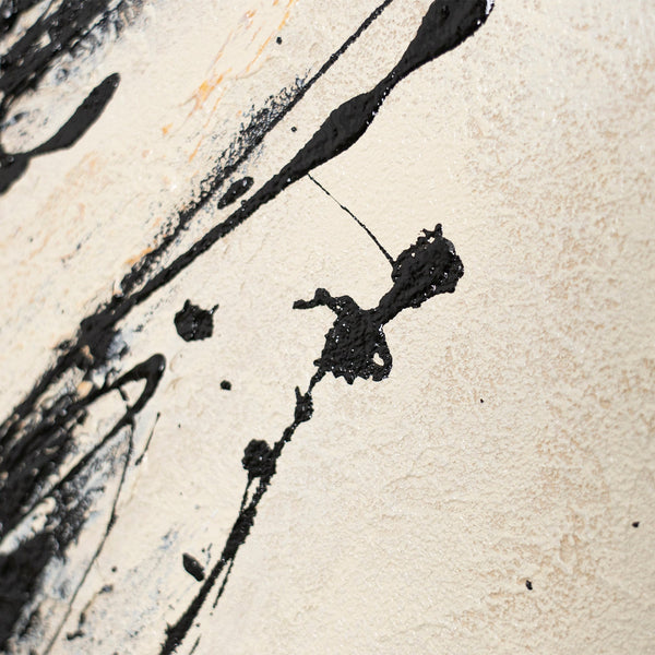 Abstract schilderij in een moderne acrylstijl, "De kracht van de penseelstreek"