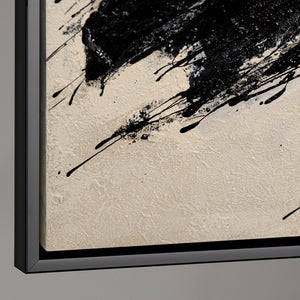 Abstract schilderij in een moderne acrylstijl, "De kracht van de penseelstreek"