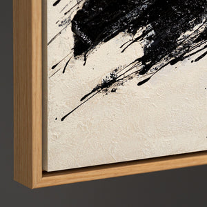 Abstract schilderij in een moderne acrylstijl, "De kracht van de penseelstreek"