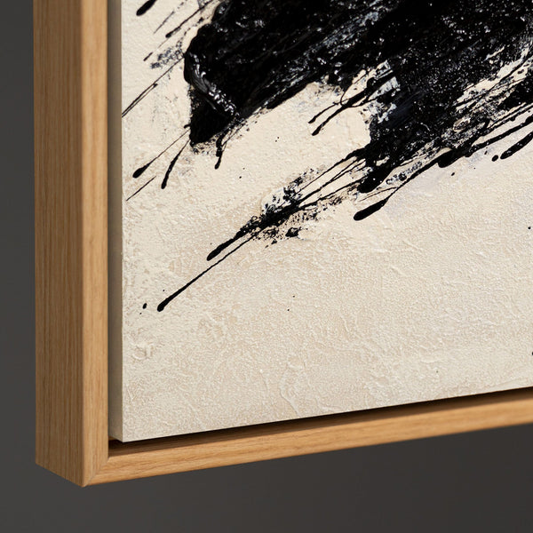 Abstract schilderij in een moderne acrylstijl, "De kracht van de penseelstreek"