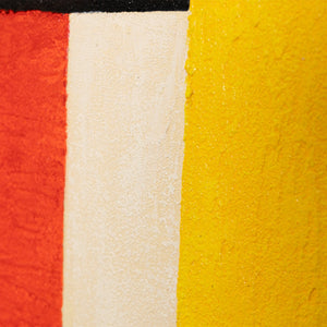 Abstract schilderij in een lijst, geometrische wanddecoratie "Contrasten"