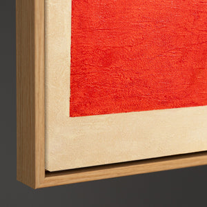 Abstract schilderij in een lijst, geometrische wanddecoratie "Contrasten"