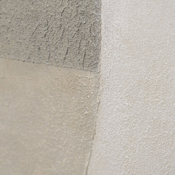 Modern acrylschilderij in een lijst, geometrisch canvas schilderij "Stilte van de geometrie"