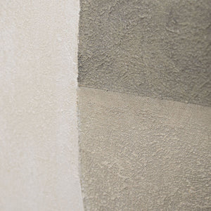 Modern acrylschilderij in een lijst, geometrisch canvas schilderij "Stilte van de geometrie"