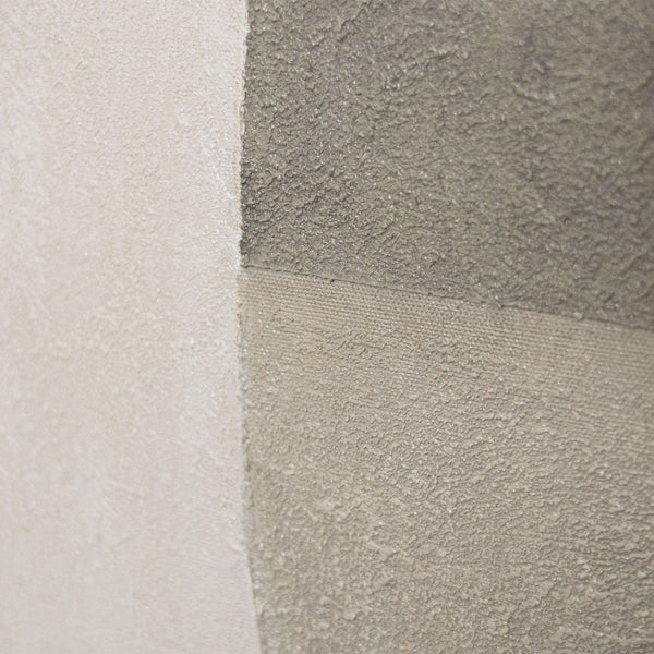 Modern acrylschilderij in een lijst, geometrisch canvas schilderij "Stilte van de geometrie"