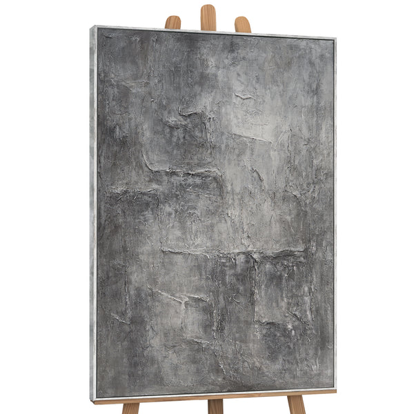 Abstraktes Wandbild als stilvoller Akzent in einem modernen Wohnraum