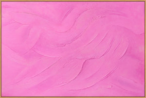 Gestructureerd schilderij op canvas in een lijst, rustgevend kunstwerk "Suikersluier".