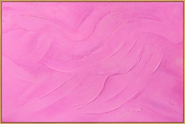 Gestructureerd schilderij op canvas in een lijst, rustgevend kunstwerk "Suikersluier".