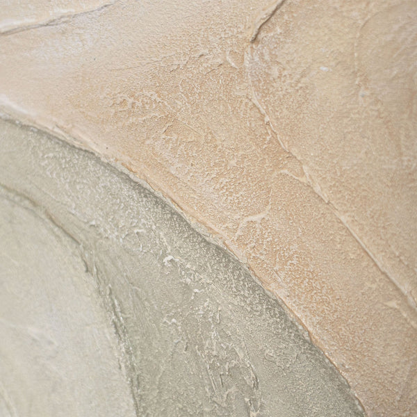 Acrylverfschilderij met textuur in de lijst "Sporen van regen"