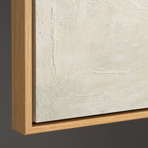 Acrylverfschilderij met textuur in de lijst "Sporen van regen"