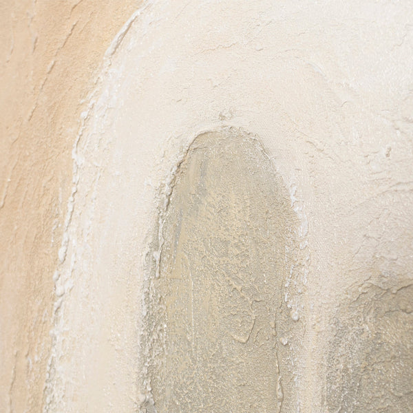 Zeitgenössische abstrakte Wandkunst mit Struktur, minimalistisches Design